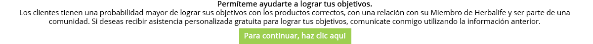 Lograr objetivos Herbalife