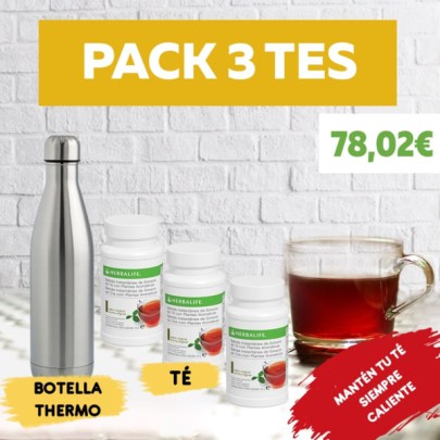 Pack 3 bebidas de té Herbalife