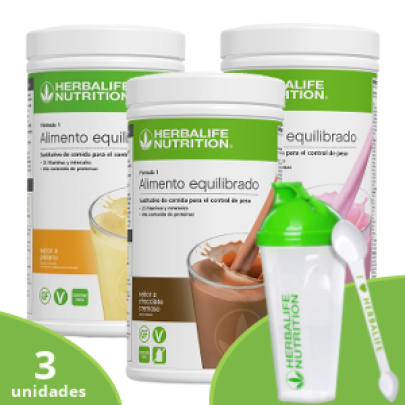 3 F1 + Accesorios Herbalife