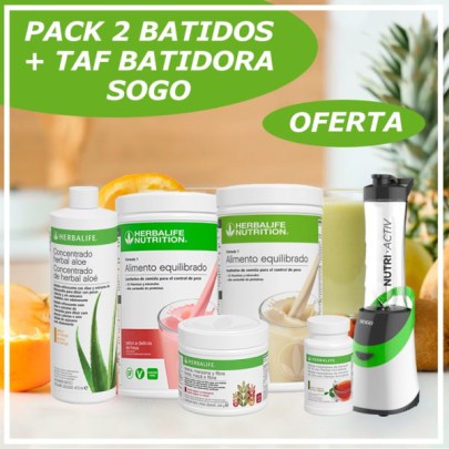 2 F1 | Té | Aloe | Avena | Batidora SOGO