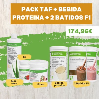 2 F1 | Bebida de proteína | Té | Aloe vera | Avena